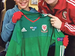 Footballer's dreams come true