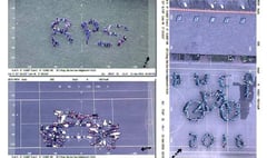 Helicopter captures schools’ artwork ahead of Tour of Britain