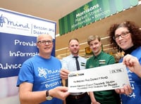 Cheque for £28,776 helps wellbeing service