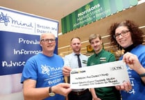 Cheque for £28,776 helps wellbeing service