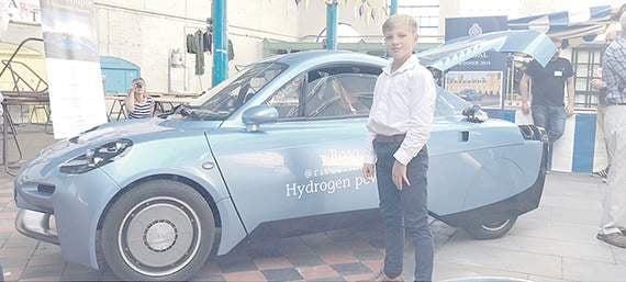 Cai, 11, could be hydrogen car tester
