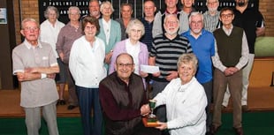 Llandrindod indoor winter bowls league presentation