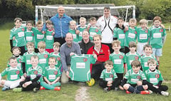 Soccer kids unveil new kit from housebuilder