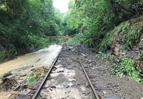 Heart of Wales line closed as extreme weather floods railway and causes significant damage