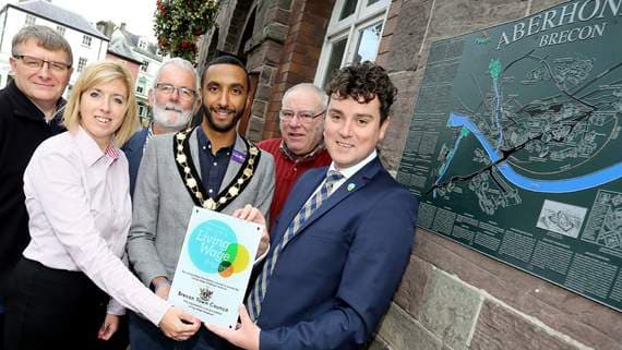 Town council earns recognition as a real living wage employer | brecon ...