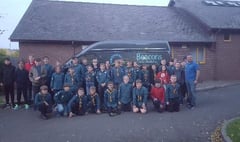 A warm welcome for Brecon Scouts