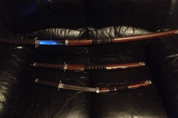The stolen samurai swords
