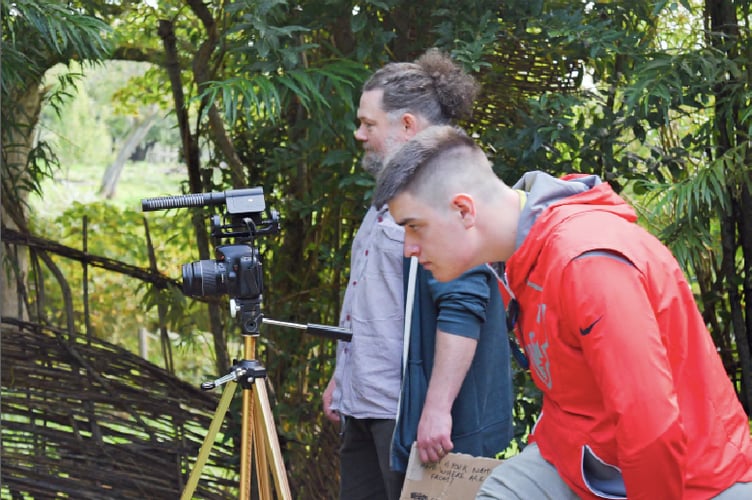 Young filmmakers taking part in previous workshops.