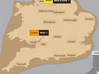 Yellow weather warning upgraded to amber