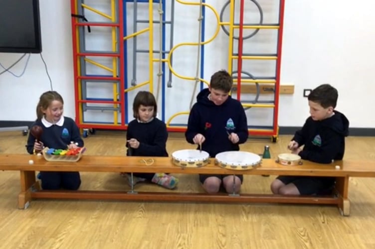 Clyro pupils trying something new