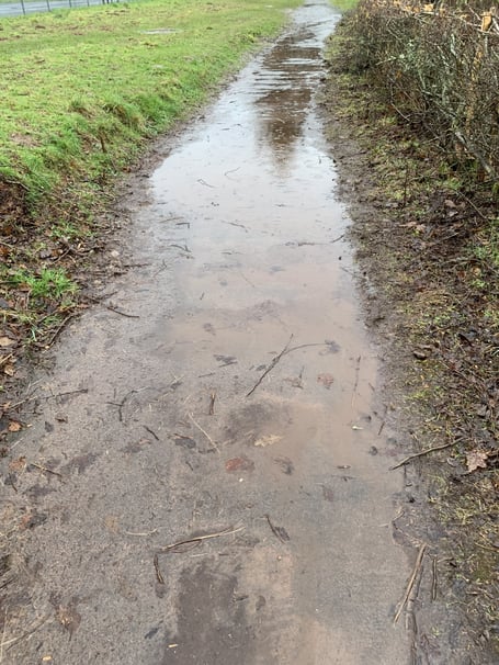 The waterlogged safe route