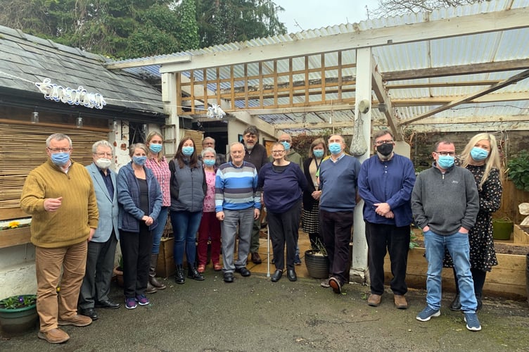 Local councillors with staff and residents at Ashburnham House