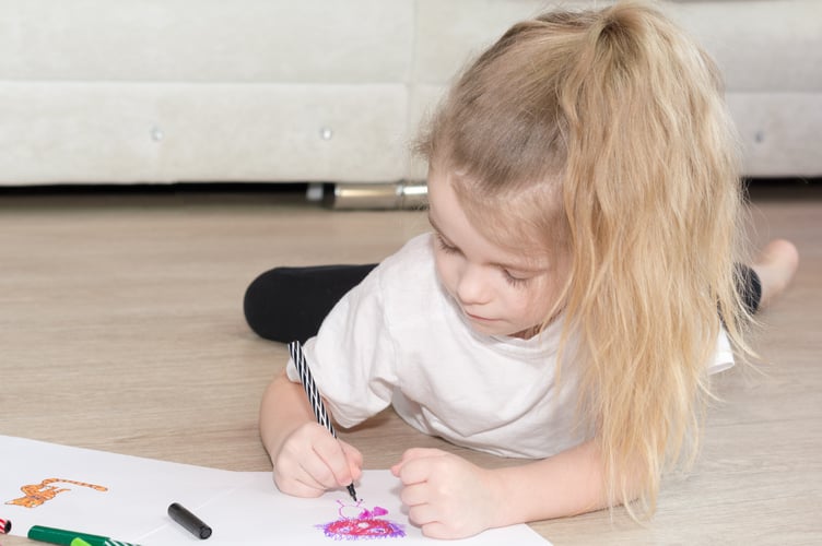 Child drawing