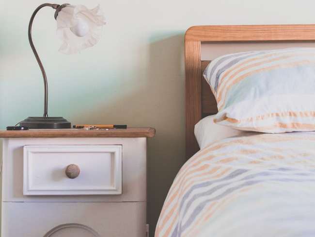 Bedroom stock photo