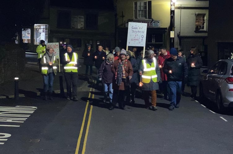 Marching through Brecon