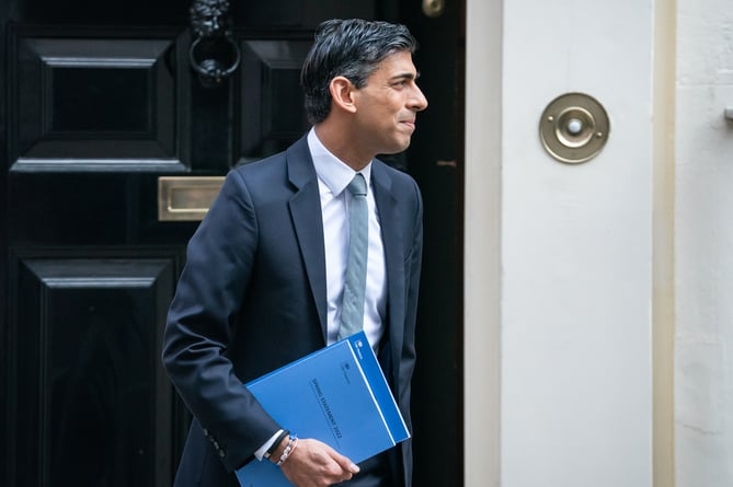 Chancellor of the Exchequer Rishi Sunak leaves 11 Downing Street as he heads to the House of Commons, London, to deliver his Spring Statement. Picture date: Wednesday March 23, 2022.