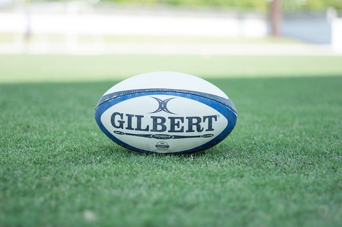 A rugby ball
