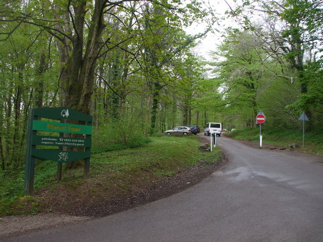 Fforest Fawr carpark entrance