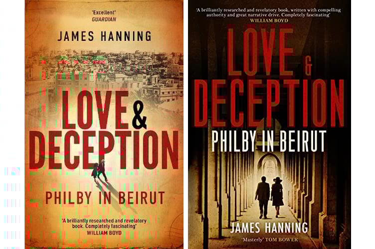 Left is the hardback cover of the book and right is the paperback cover