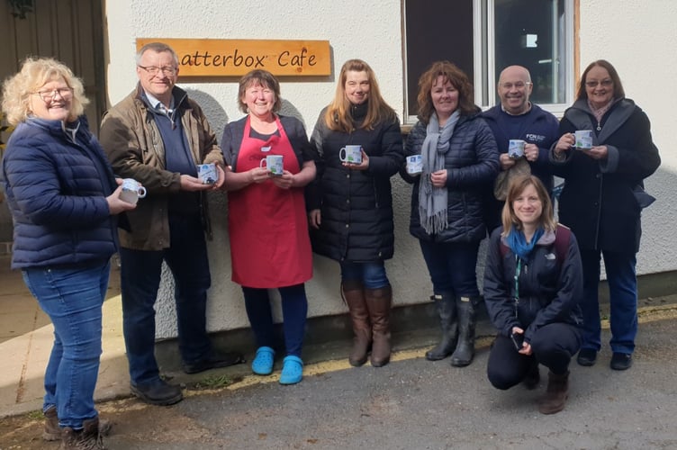 Lynne Williams - second from the left - with a wide range of charity representatives and local farmers