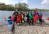 Canoe club helps clean up the Wye