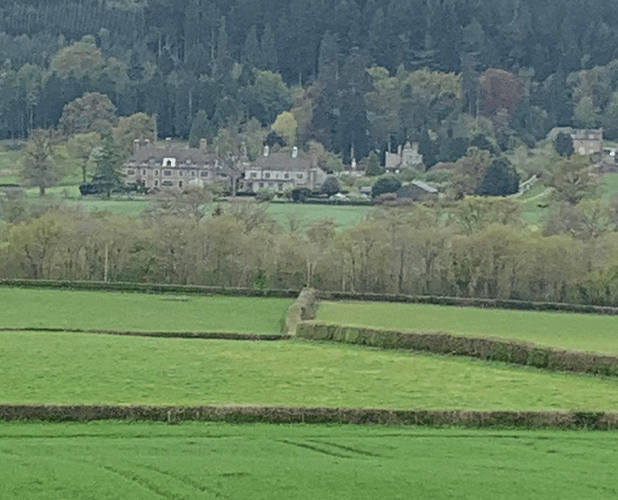 High above Llangoed Hall , Llyswen/Boughrood (PT)