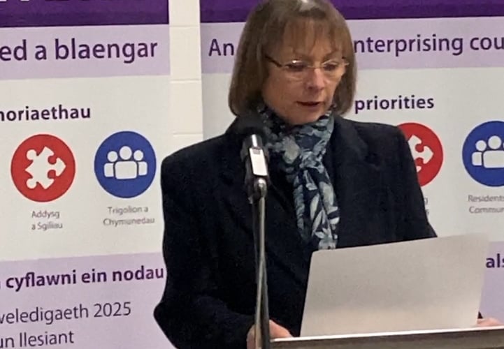 Dr Caroline Turner At The 2021 Senedd Elections Count