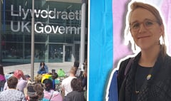Powys transgender activist joins protest for UK conversion therapy ban