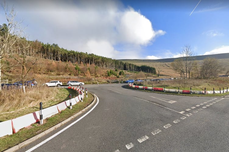 Pont ar Daf car park from Google Street View
