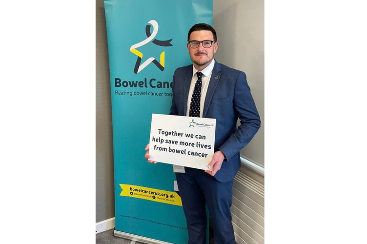 MS James Evans raising bowel cancer awareness