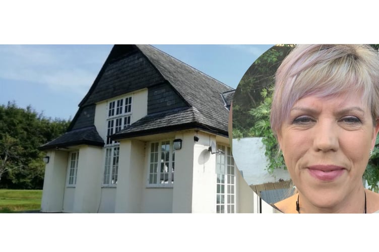 Powys Health and Care Academy’s Bronllys Campus is based in Basil Webb Hall at Bronllys Hospital. Inset is Nikki Thomas-Roberts who will be leading the Powys Balance Programme.