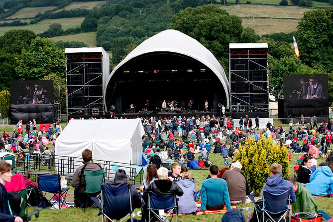 The main stage at Green Man Festival