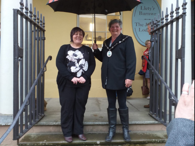 Presteigne’s new mayor Deb Edwards and Deputy Mayor Beverley Baynham
