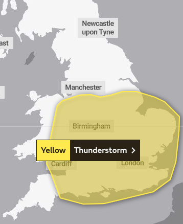 Yellow Weather Warning