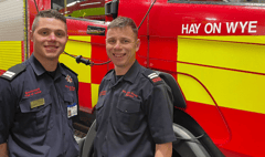 Father and son firefighters take on three peak challenge