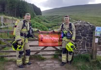 Father and son firefighters smash Welsh Three Peak Challenge