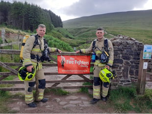 Father and son firefighters smash Welsh Three Peak Challenge