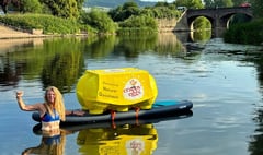 Swimmer tackles egg industry Wye pollution