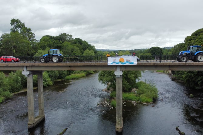 Wye environmental banner at Hay