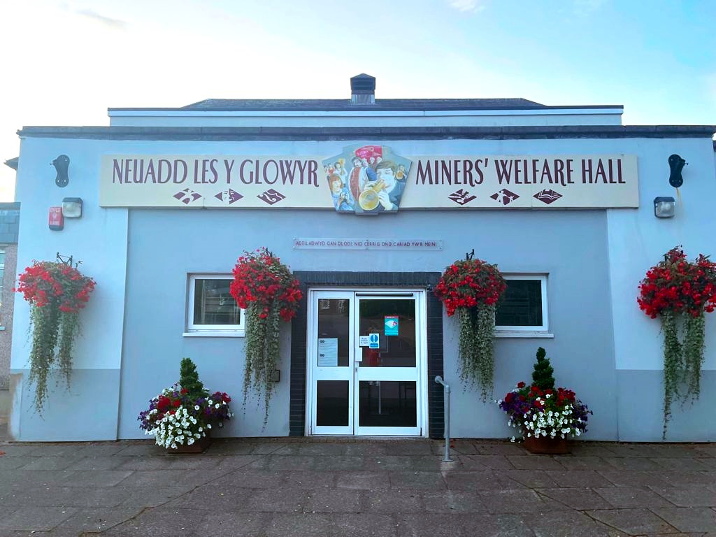 The Miners’ Welfare Hall in Ystradgynlais