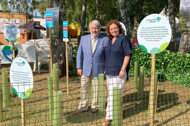 CA Wales Director, Rachel Evans with Roy Noble at the Royal Welsh Show