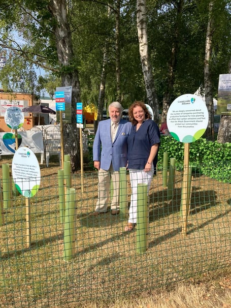 CA Wales Director, Rachel Evans with Roy Noble at the Royal Welsh Show