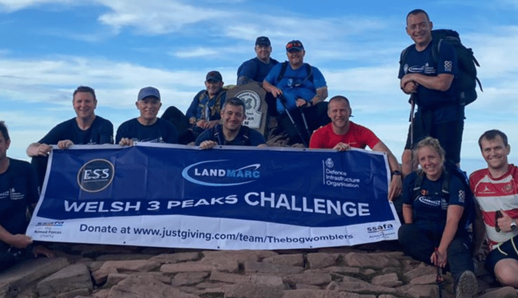 The Bog Womblers atop Pen-y-Fan