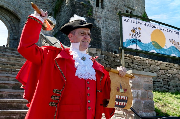 The Hay-on-Wye town  cryer