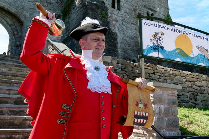 The Hay-on-Wye town  cryer
