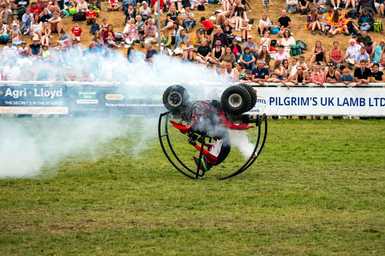 Paul Hannam stunt man at RWAS 2022