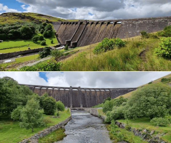 Claerwen Dam, Elan Valley.