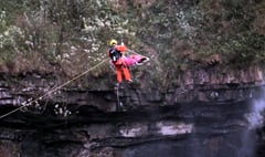 Man suffers suspected broken legs after waterfall jump