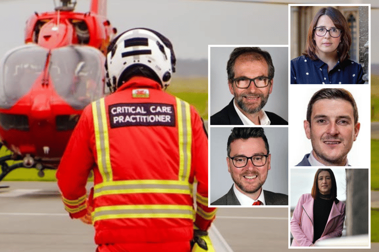 Wales Air Ambulance and politicians
