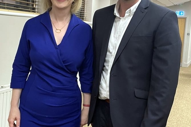 James Evans MS and new Prime Minister Liz Truss